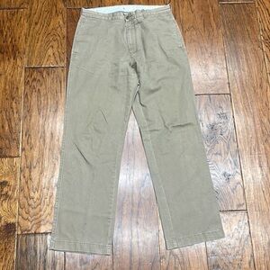 J crew MENS regular fit broken in khaki pants